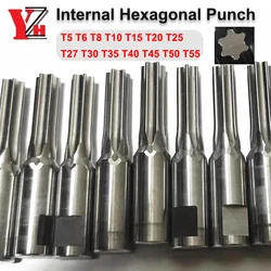 Internal Hexagonal Punch CNC Rotating Plum Blossom Punch for Centrifuge T5 T6 T8 T10 T15 T20 T25 T27 T30 T35 T40 T45 T50 T55