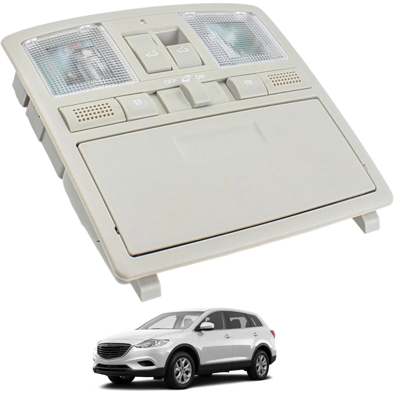 

Потолочная консоль с LED-подсветкой для чтения для Mazda 6 2009-2013, Mazda CX-9 2010-2015, фары OE # GS4A-69-970D-30 GS4C69970D30