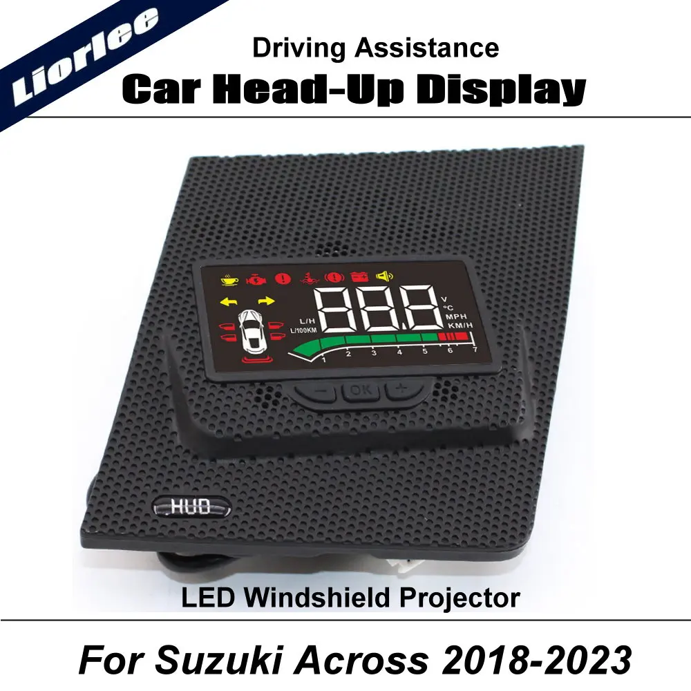 

For Suzuki Across 2018-2023 Car LED Projector Auto HUD Head-Up Display Accessories Windshield Safe Driving Assistance