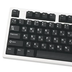 Teclas de cereza rusas XVX, teclas PBT de doble disparo para teclas de teclado mecánico con diseño ruso