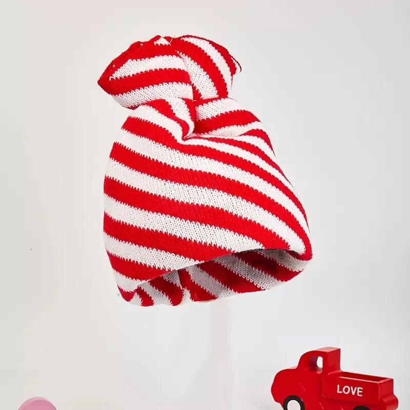 Classic Festive Christmas Triangular Elf Protective Hat with Cartoon Little Ears for Holiday Party Role Play Costume Decoration
