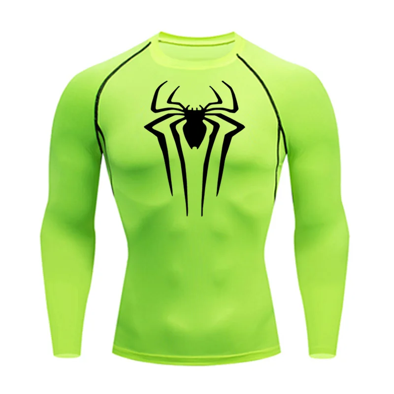 Sun Protection Sports Second Skin Running T-shirt Men\'s Fitness Rashgarda MMA Long Sleeves Compression Shirt Workout Clothing