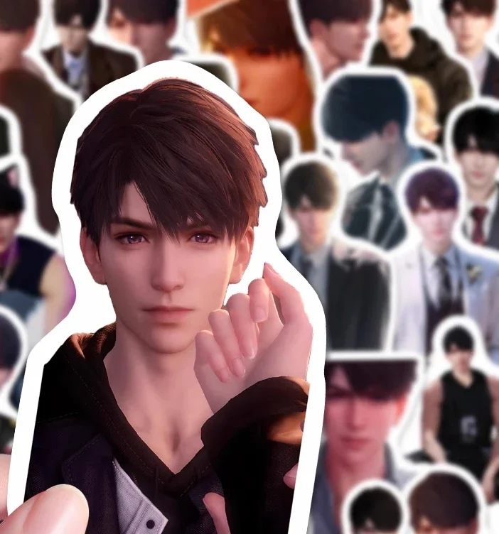 Anime Caleb Love and DeepspaceStationery Decal Paster Sticker Cospaly pinup picture Cartoon Gift Decorate