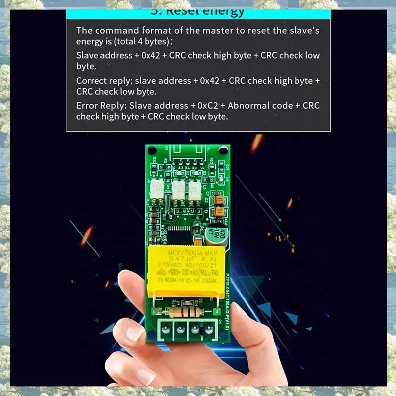 New-6X 100A PZEM 004T Version Wattmeter + Open CT Kwh Meter Volt Amp Strom Test Modul Für Arduino TTL COM2/COM3/COM4