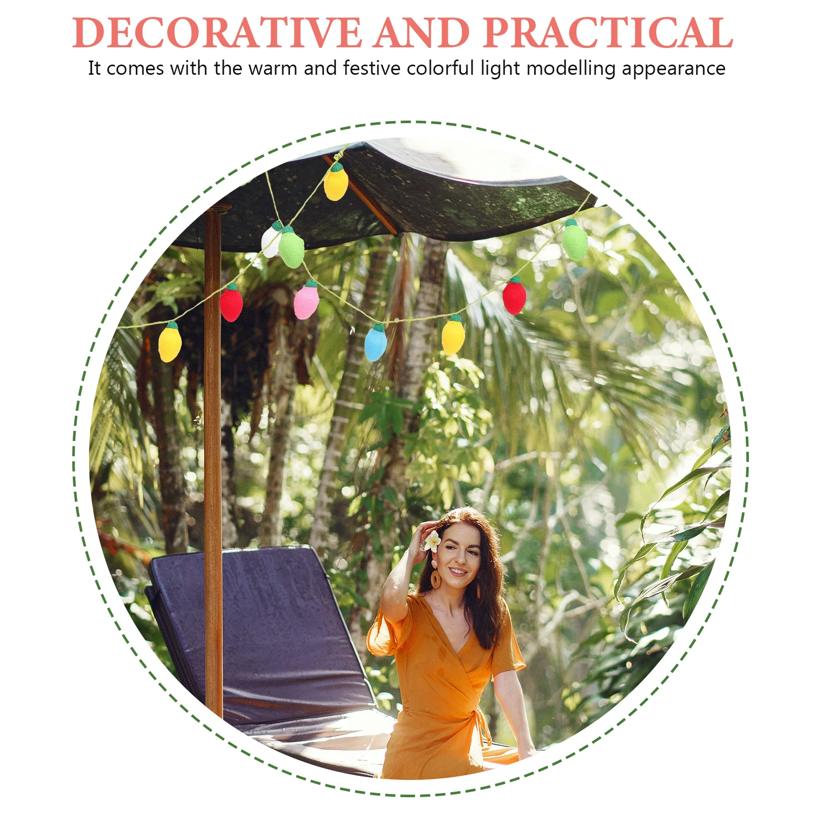 

Xmas DIY Knitted Pendant Exquisite Colorful Light Festival Christmas Decoration Hanging Item Christmas DIY Pendant