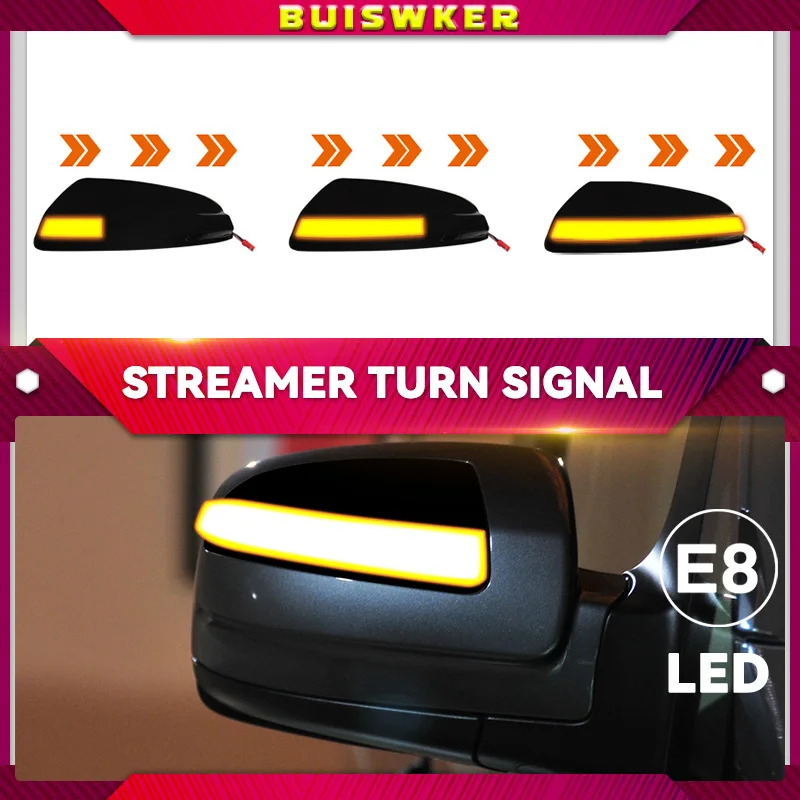 

Для Mercedes Benz Viano Vito W639 C-Class W204 S204 динамические светодиодные указатели поворота, индикатор зеркала заднего вида, мигалка, повторитель