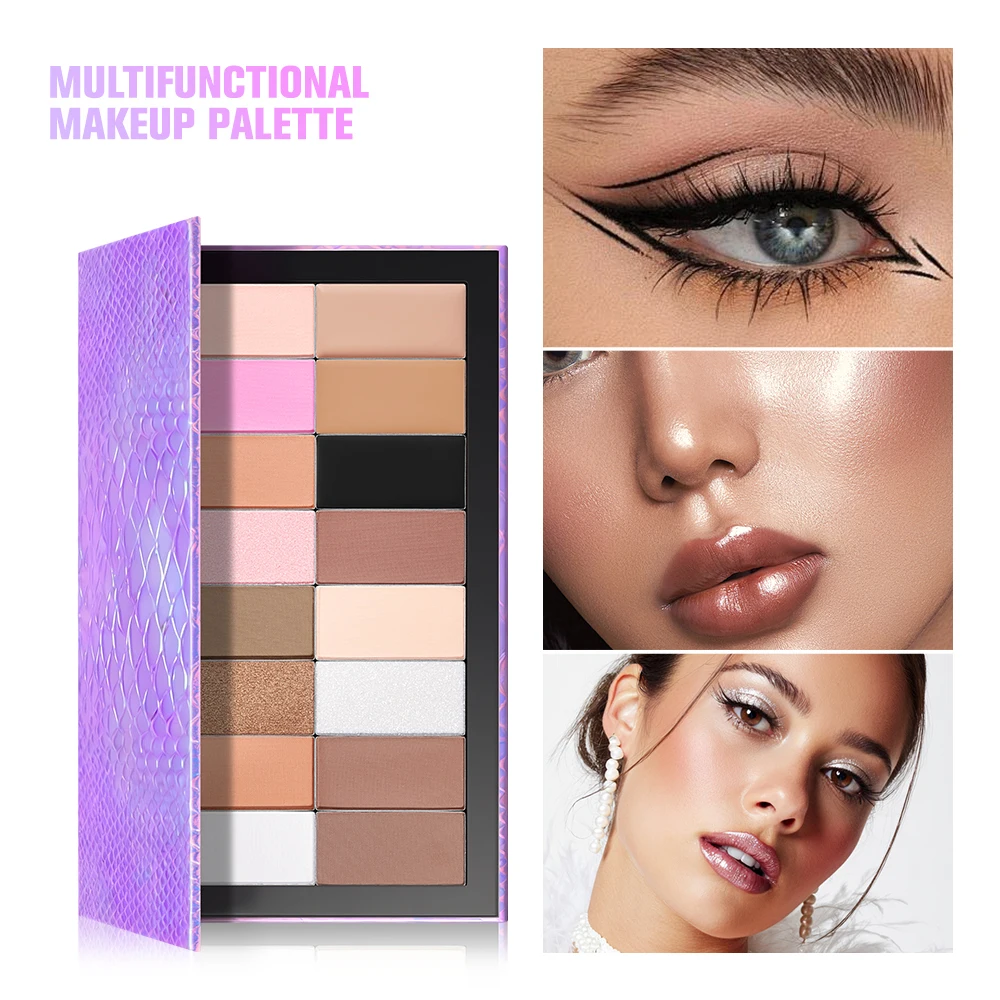 

MLSMILE 16-Color Multifunctional Color Makeup Palette Set: Waterproof, Long-Lasting and Non-Fading, 2025 New Release