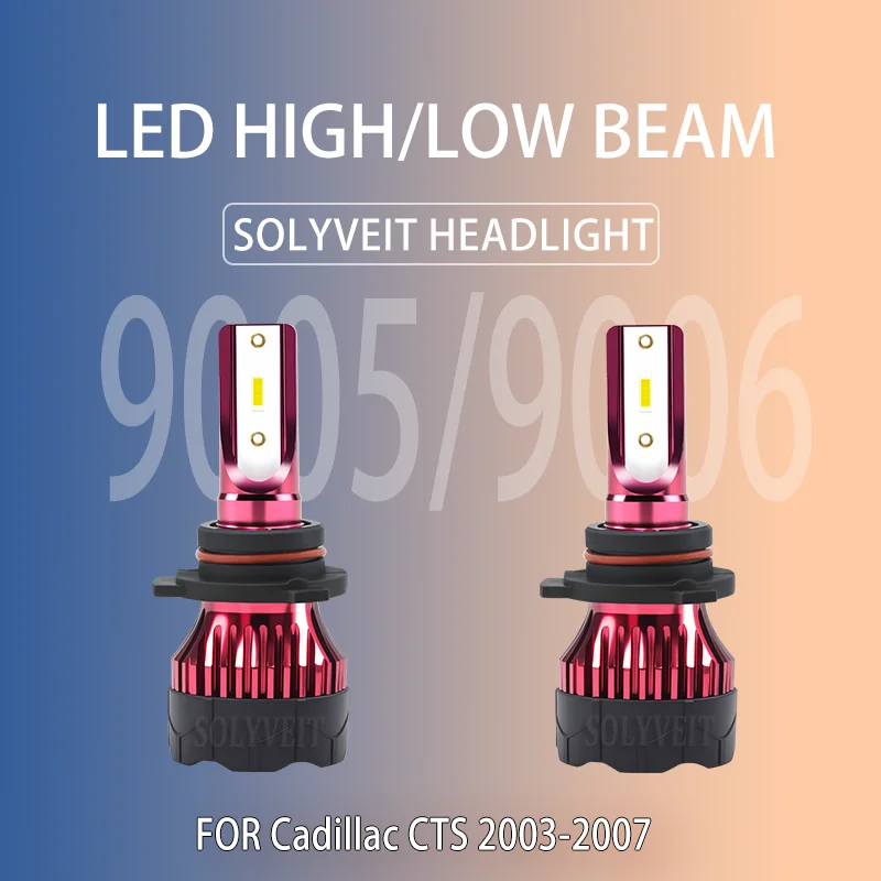

Energy Efficient Shockproof Instant Illumination 9005 9006 LED HIGH LOW BEAM HEADLIGHT FOR Cadillac CTS 2003 2004 2005 2006 2007