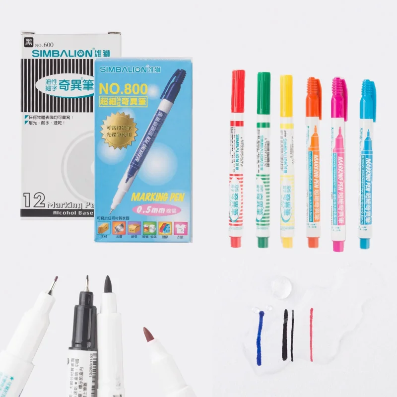 

Oily Marker Quick-drying Waterproof Not Easy To Fade Wear-resistant for Hand-painted Graffiti Mark Writing DIY Design
