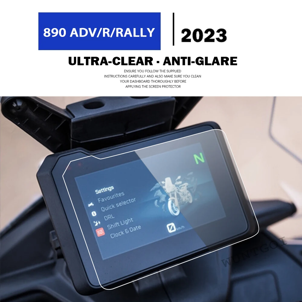 For 890 Adventure R/Rally 2023 New Motorcycle Accessories Scratch Cluster Screen Dashboard Protection Instrument Film