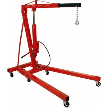 2 Ton Folding Air Hydraulic Engine Hoist Cherry Picker Shop Crane Hoist Lift, Lifting Cranes