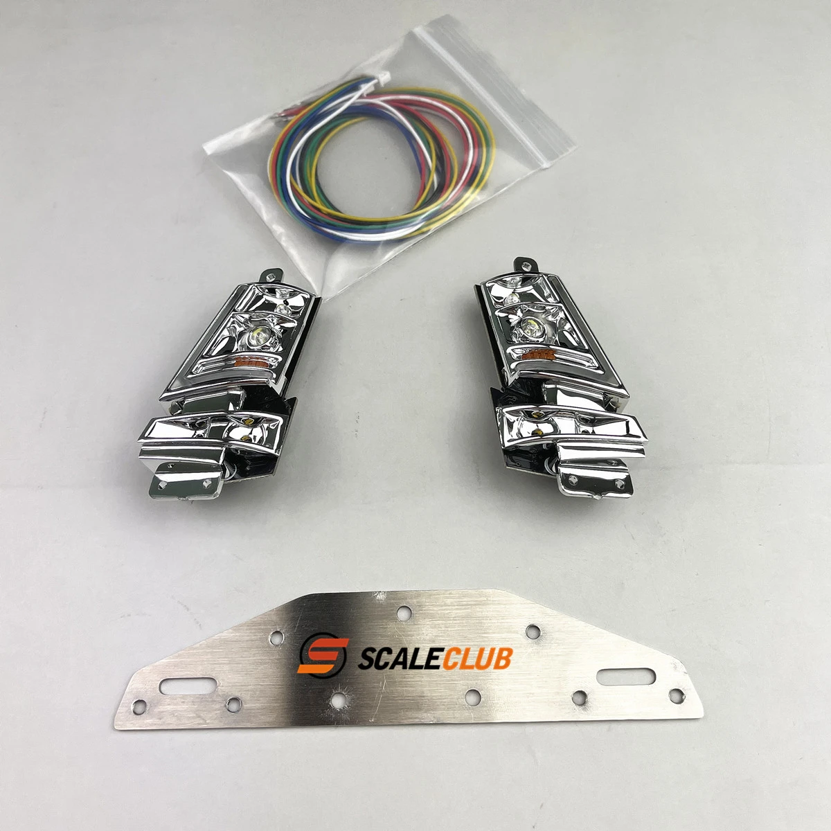 Scaleclub For 1/14 Tamiya Integrated Water Headlight Fh16 Fh750 Model Truck Decorations Truck DIY Accessory Toy