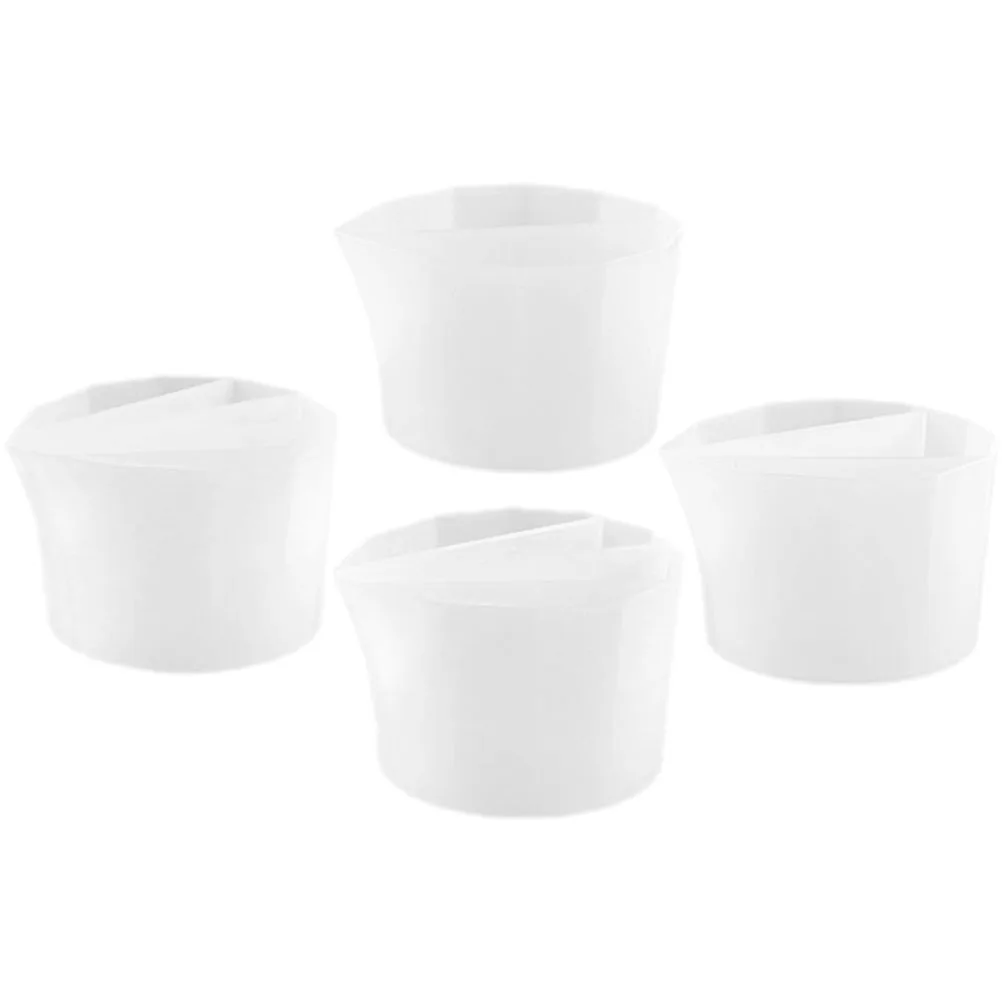 

4 Pcs Color Diverter Cup Epoxy Mixing Cups Paint Divider Glue Diy Crafts Silicone Mixer