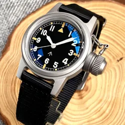 Diving Vintage Small Women NH35 Watch for Men NH35 Movement Domed Sapphire Glass Big Crown 36mm Diver Clock