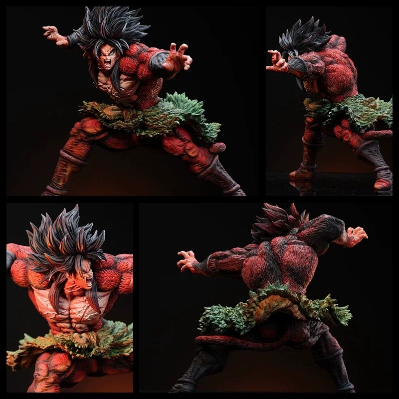 

25CM Dragon Ball Figure Super Four Broly Super Saiyan GK Model Desktop Ornament Birthday Gift for Friends