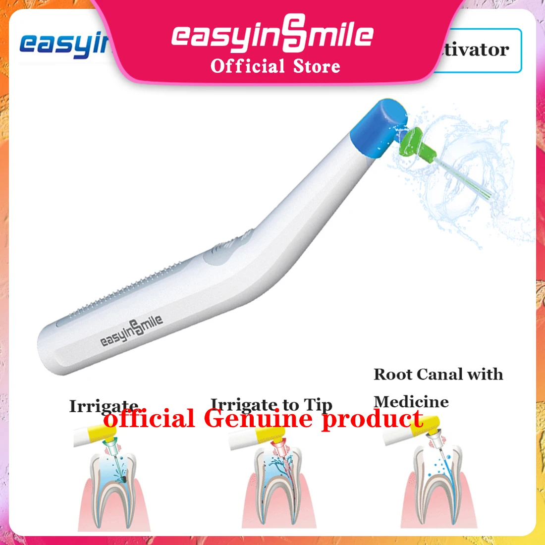 Root Canal Sonic Irrigator Activator EASYINSMILE 60 Endo Files Never Break New Equipment for 3D Endodontic Irrigation And Clean