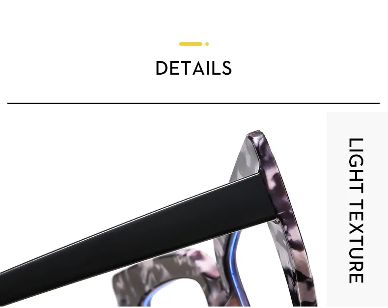 Modische Polygonale Luxus Design Frauen Brillen Rahmen Anti Blau Licht Photochrome Lesebrille Hyperopie Grad +1 Bis +6 – Detail 17
