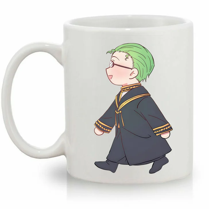Ceramic Mug for Frieren Himmel Anime Pattern 330Ml Bedroom Office Tea Water Cup Ceramic Breakfast Cup Coffee Cup Birthday Gift