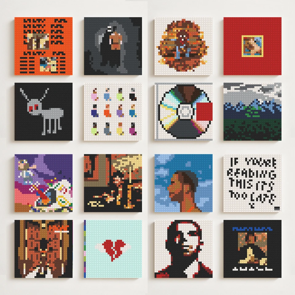 Rap Singer Kanye West Art Poster Pop Music Album Cover Home Wall