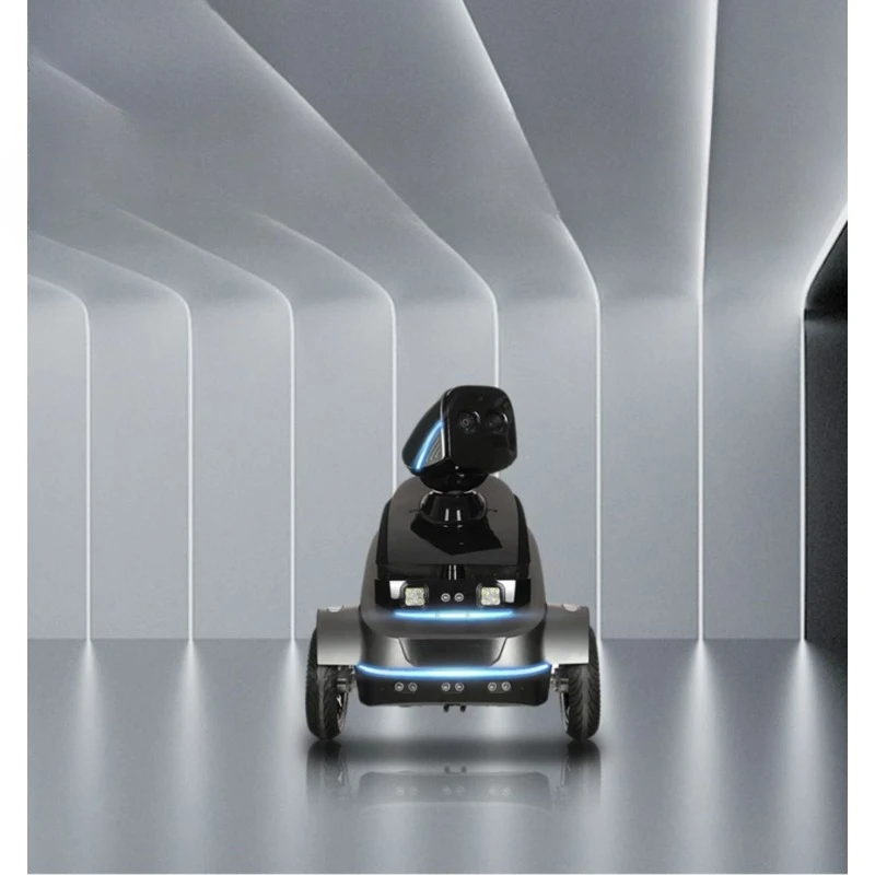 روبوت دورية الأمن الداخلي AI - ملاحة مستقلة، رؤية عالية الدقة، تنبيهات فورية للهاتف، يعمل مع Alexa وGoogle Assistant #1