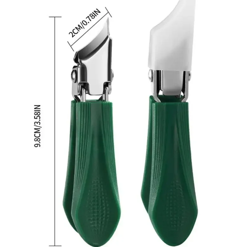 مقص أظافر بزاوية حادة للغاية من الفولاذ المقاوم للصدأ لقص أظافر وأظافر القدم ومزيل للبشرة المضاد للرذاذ للنظافة الشخصية