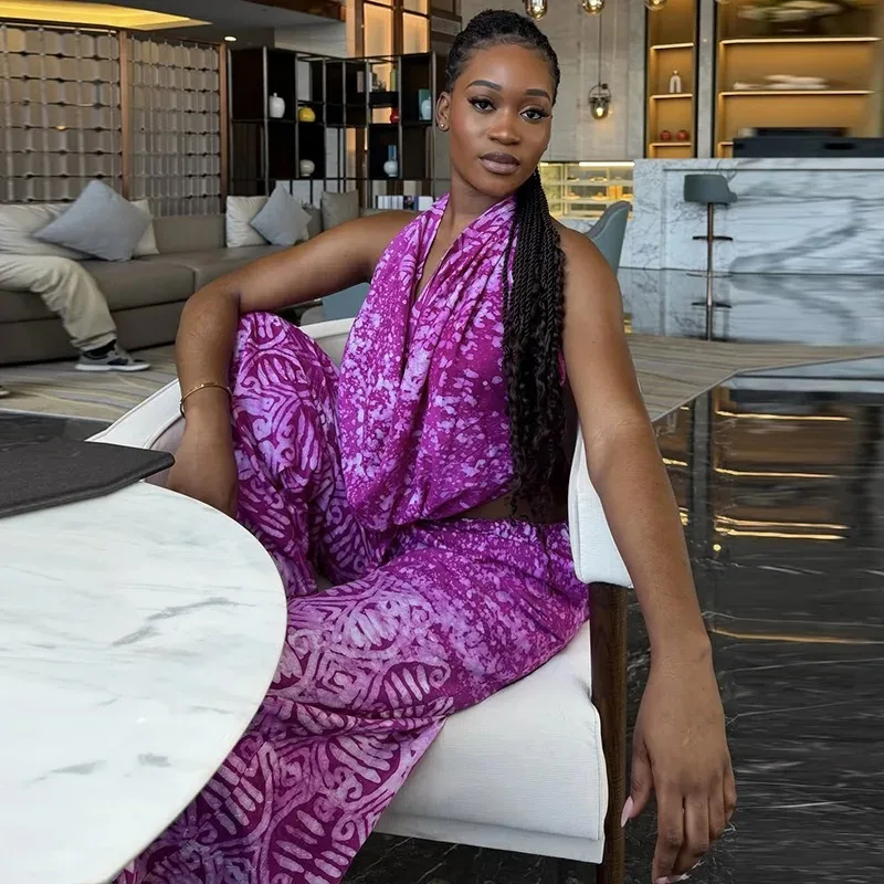 2 Piece Women Sets 2026 New Arrival Spring Summer Matching Sets Two Pieces Sets Sleeveless Top And Pants Suits Outfits Clothing