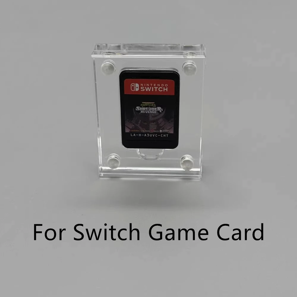 Transparent Storage Magnetic Acrylic box For Nintendo Switch/NS Game Card Game Console Cover Shell Boxes Storage Display Rack