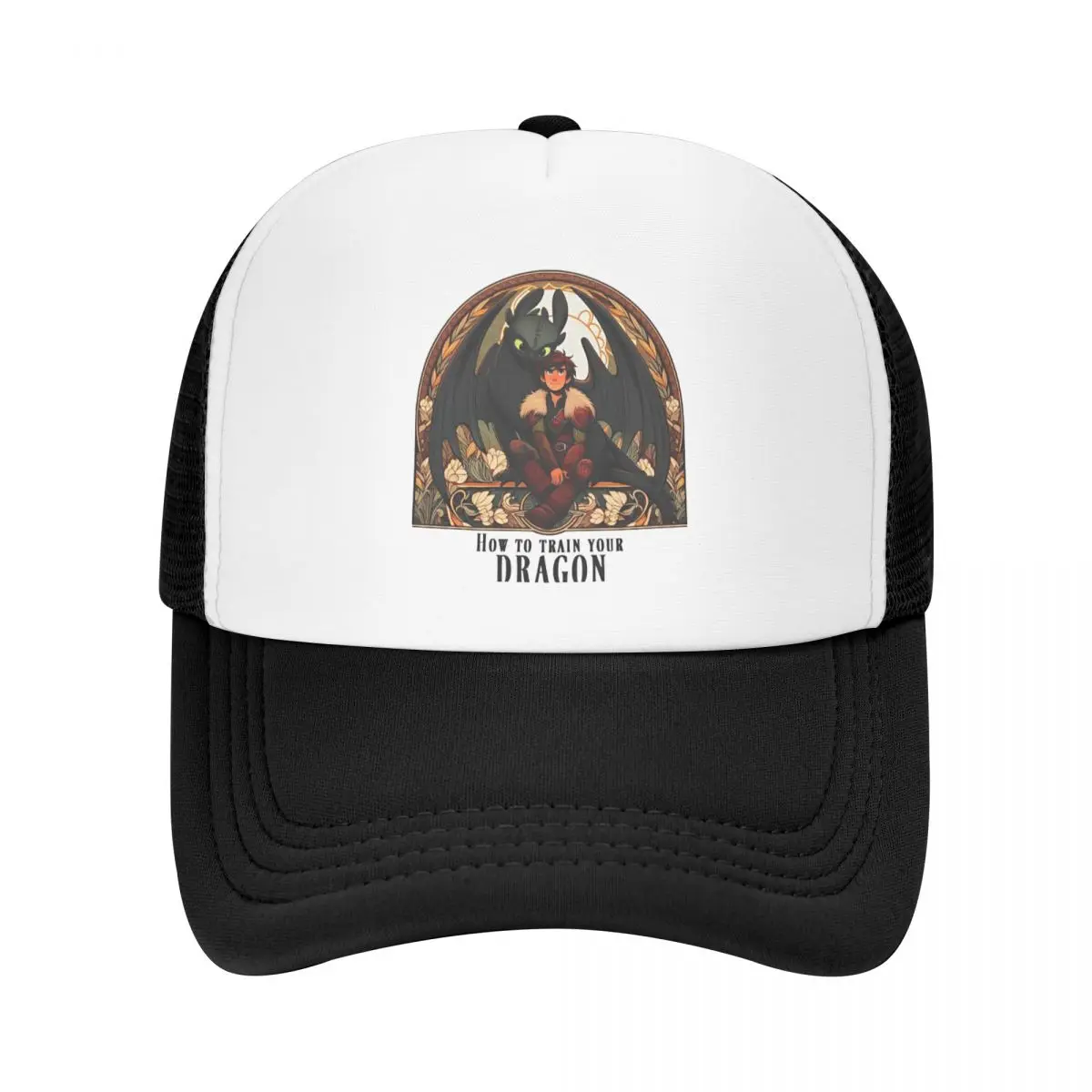 

DRAGON RIDER And His Lovely Dragon Exclusive HTTYD Mesh Baseball Caps Sun Hat Hat Adjustable Snapback Caps Fishing Trucker Cap