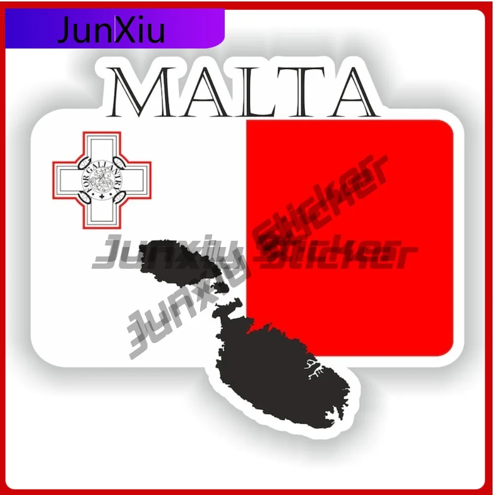 

Malta National Emblem Map Shape Sticker Anti Scratch Waterproofing Exterior X 500 Motorcycle Stickers Enduro Decoration Car Rear