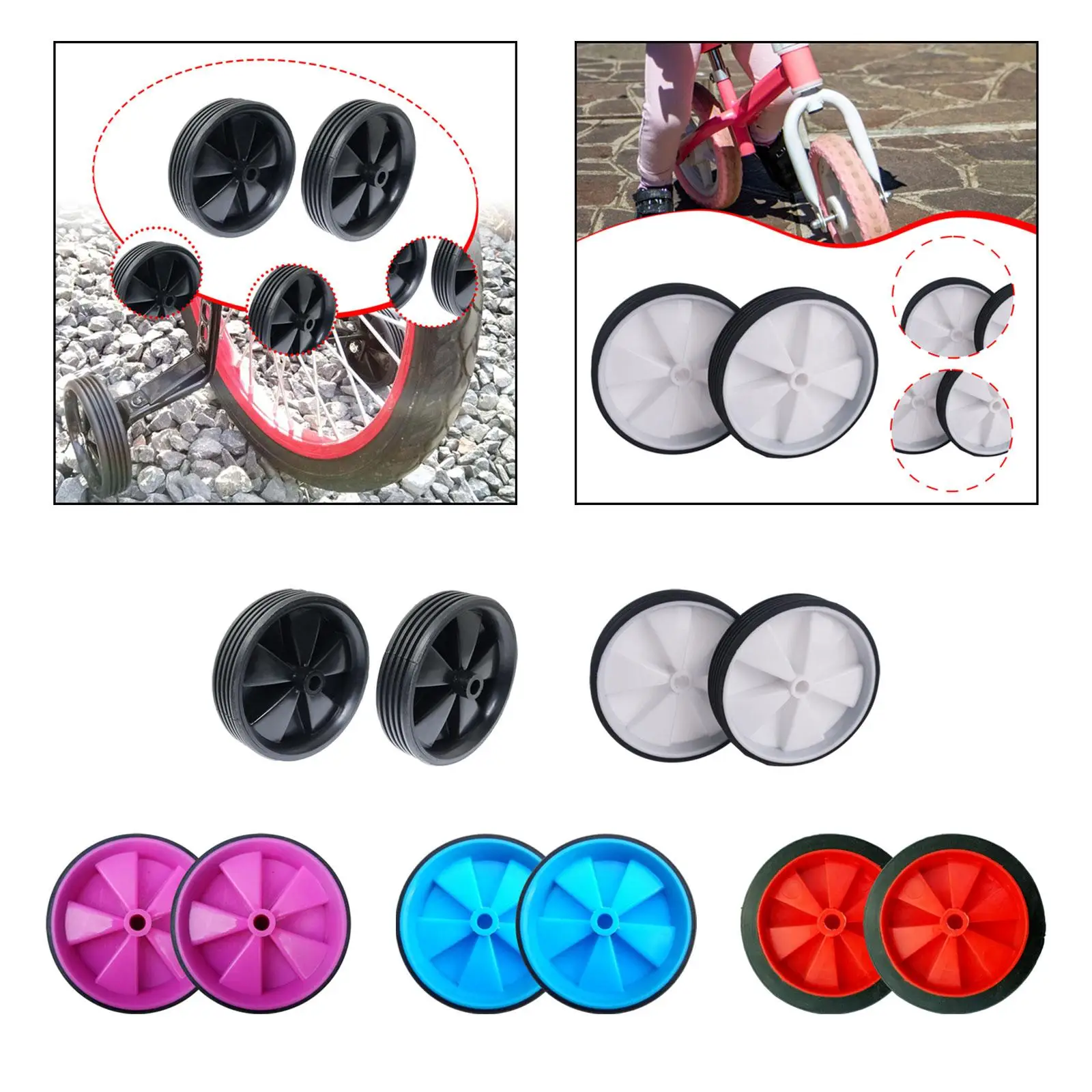 Kids Bike Training Wheels Trendy Stabilizers for Riding Bicycling Equipment
