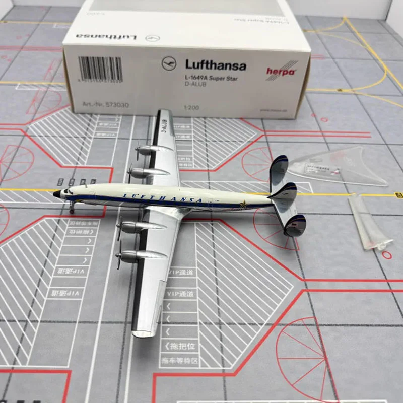 هيربا أجنحة دييكاست 1:200 مقياس TWA/Lufthansa/Alaska الخطوط الجوية L-1649A سبيكة نموذج طائرة سبيكة الانتهاء لعبة تذكارية هدية