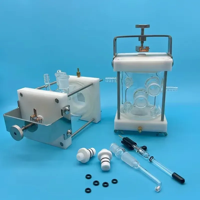 Single Double Layer Flat Plate Corrosion Test Electrochemical Cell for Lab Research Electrode Analysis