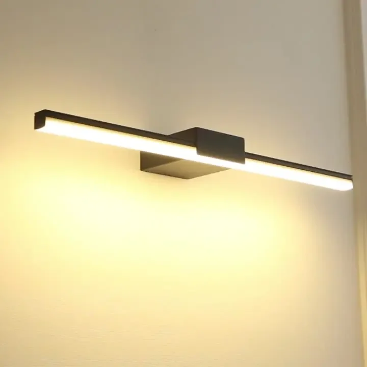 

Modern Style Led Wall Lamp Bathroom Vanity Mirror Make Up Wall Light Fixtures Black White Lighting Indoor Modern Wall Sconces