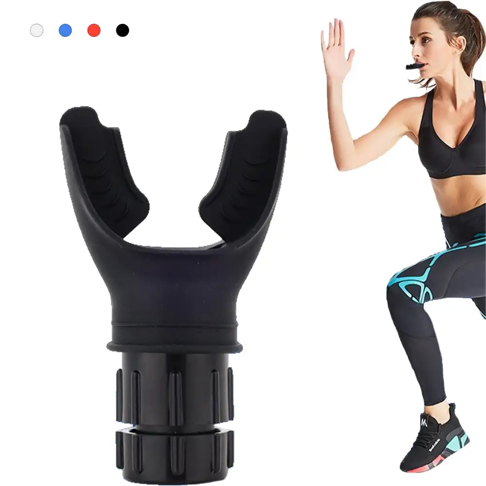 Breathing Exercise Device Trainer Lung Face Mouthpiece Fitness Respirator Exerciser Capacity Deep Breath Adjustable Respiratory
