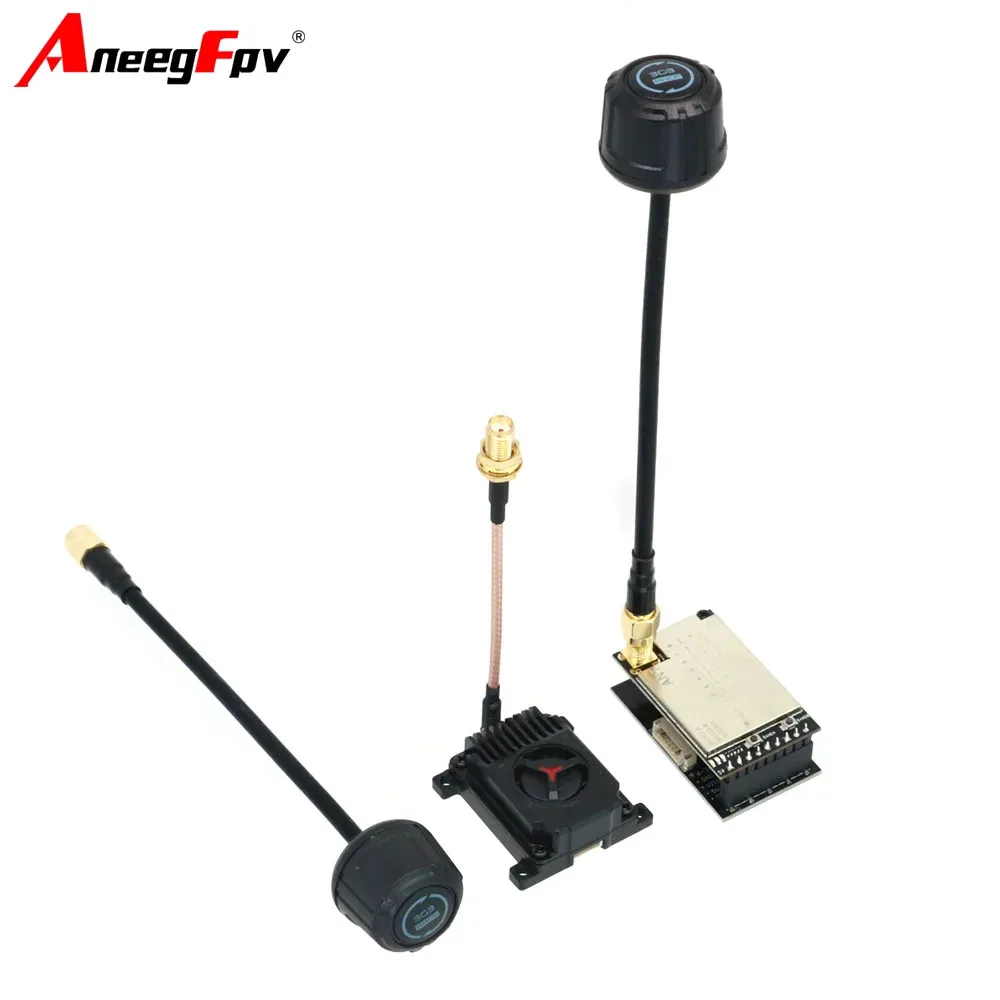 

AneegFpv 3.3G 4W Analog Video Transmitter FPV VTX 3.3G VRX Video Receiver For Skyzone/fatshark FPV Drone Accessories