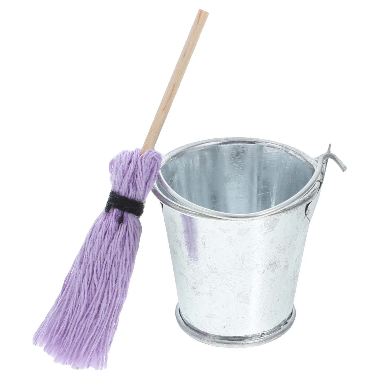 

House Mop Dollhouse Bucket Portable Cordless Vacuum Cleaner Gardening Tools Wood Cleaning Supplies