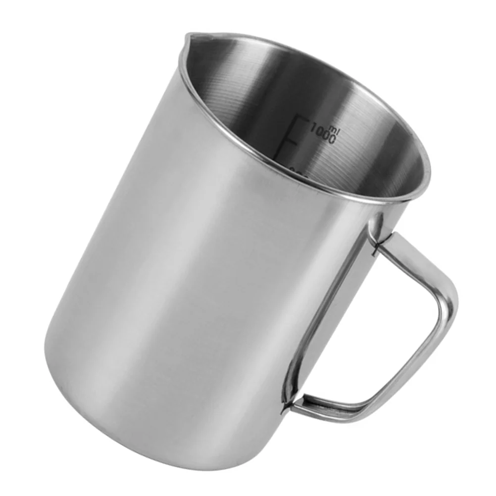 

Experimental Measuring Cup with Scale Laboratory Beaker Tool Stainless Steel Espresso Cups