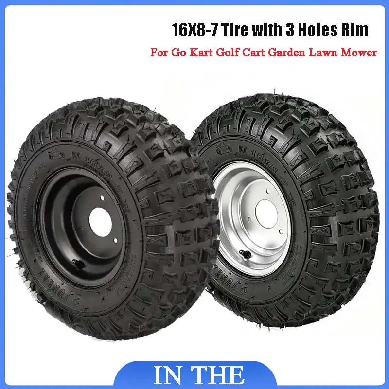 16X8-7 Kart Auto Parts 7 inch ATV Tires 16X8.00-7 16 * 8-7 Highway Tire Off-road tire Wear-resistant Wheel Tires
