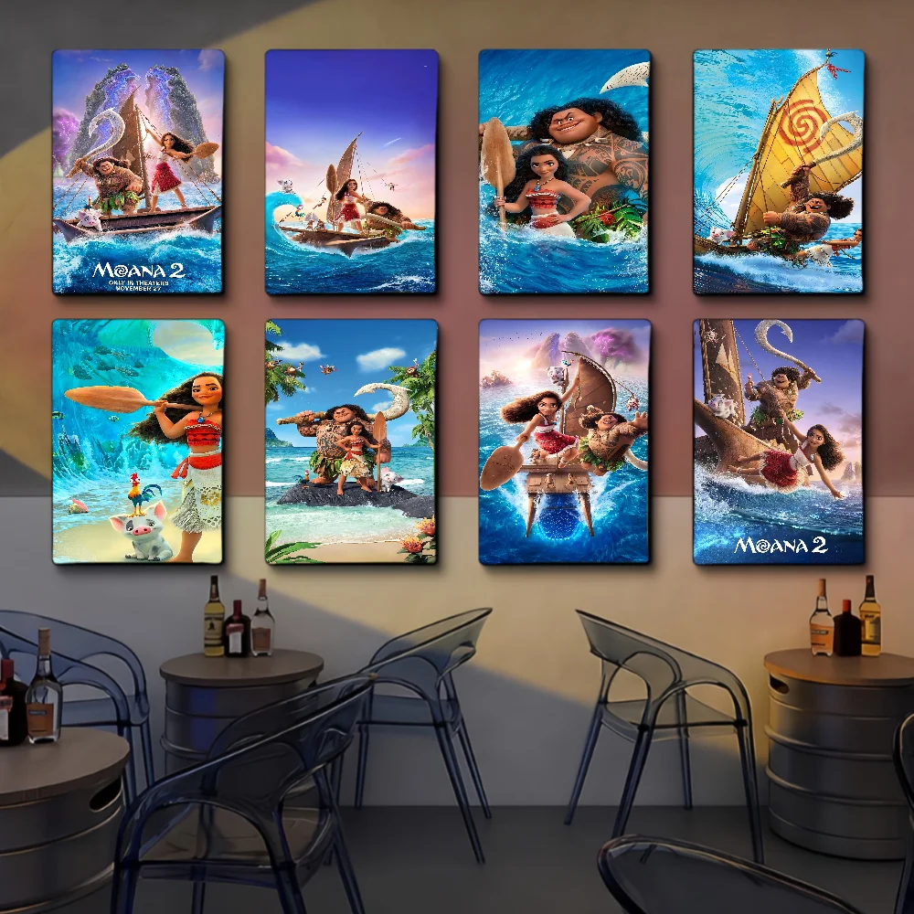 Moana 2 Vintage Posters Sticky Whitepaper Prints Posters Artwork Posters Wall Stickers