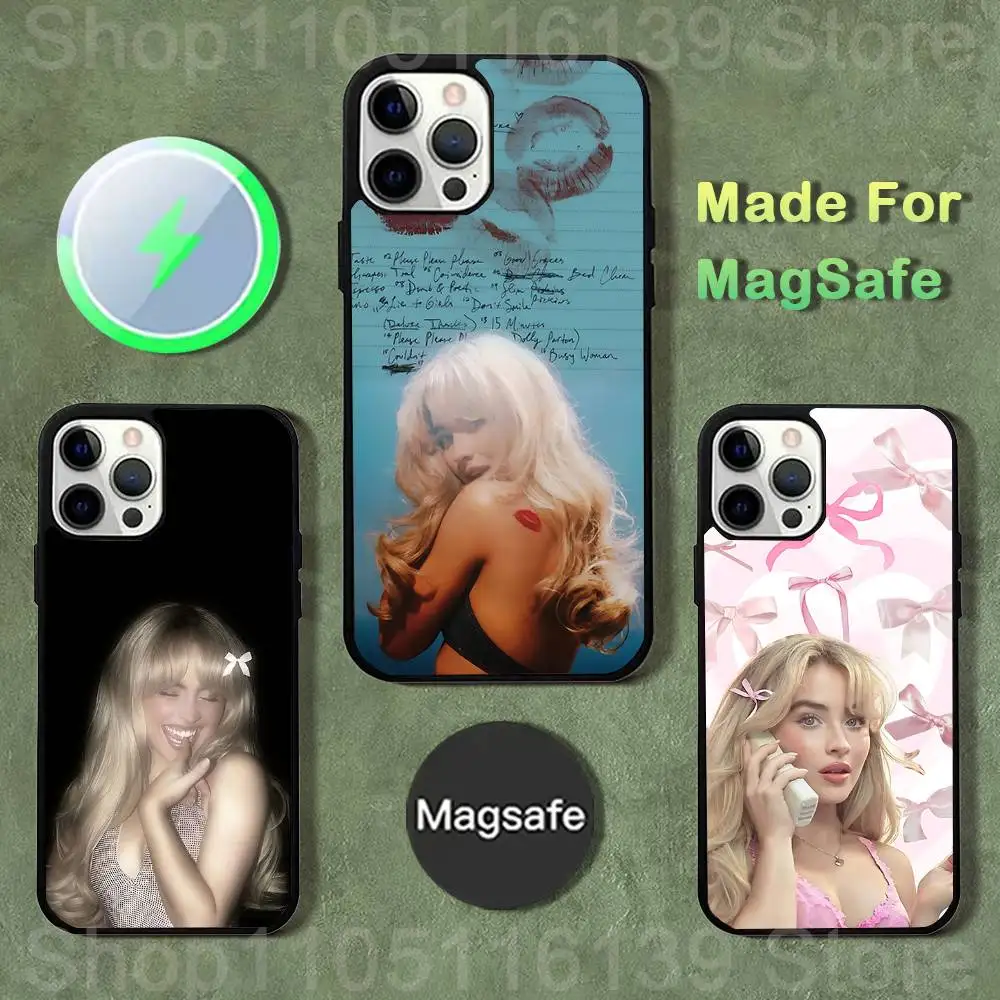 

Sabrina Carpenter Short n Sweet Case For iPhone 17,16,15,14,13,12,11,Pro,Max,Plus,Mini,SE4,E Magnetic Magsafe Wireless Charging