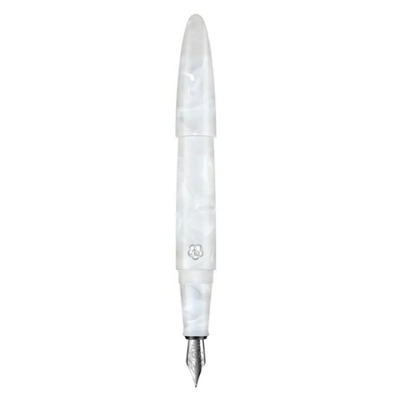 A+ LIY FUTURE White Acrylic Fountain Pen Schmidt Fine Nib Converter Writing Gift # w.