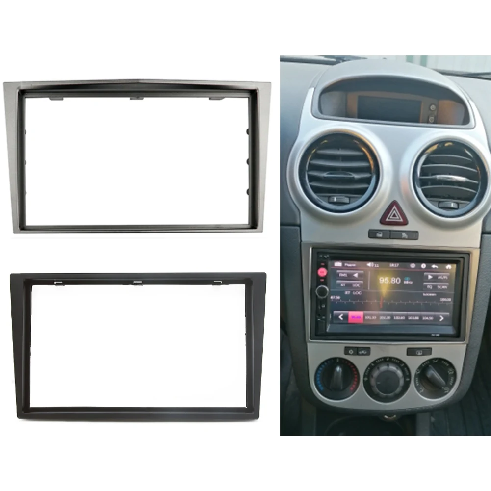 Radio Stereo Panel for Opel Astra Antara Corsa Zafira Double 2 Din Fascia Dash Installation Trim Kit Face Plate Bezel