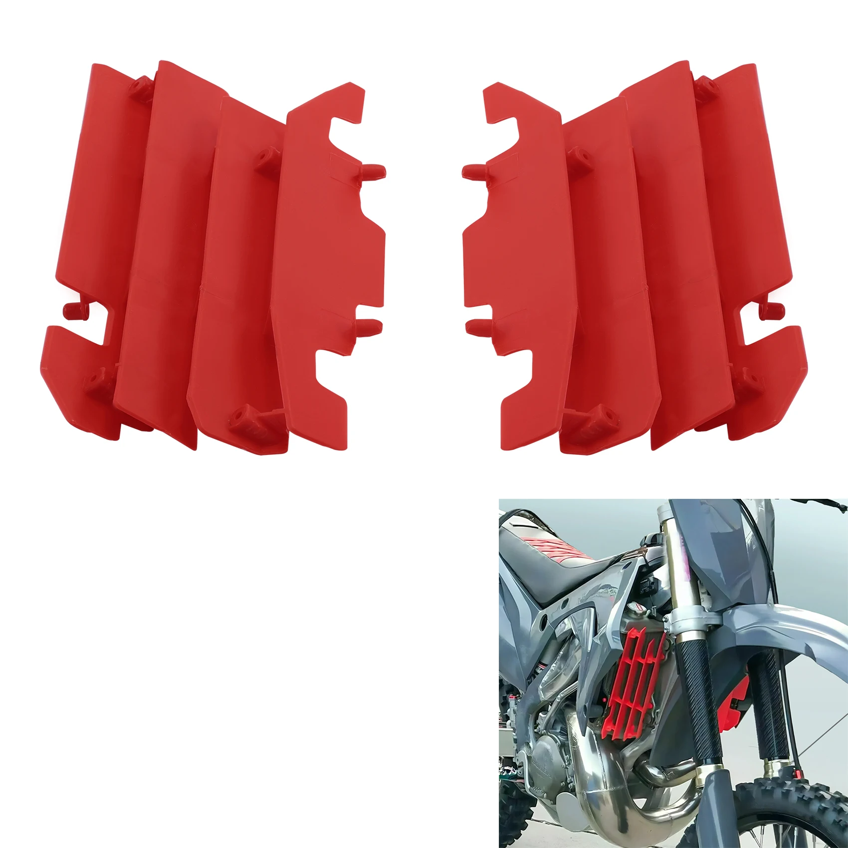

Radiator Louvers Guards Radiator Shroud For Honda CR125R Elsinore 2-Stroke 2000-2004 CRF450R 2003-2004 Motorcycle