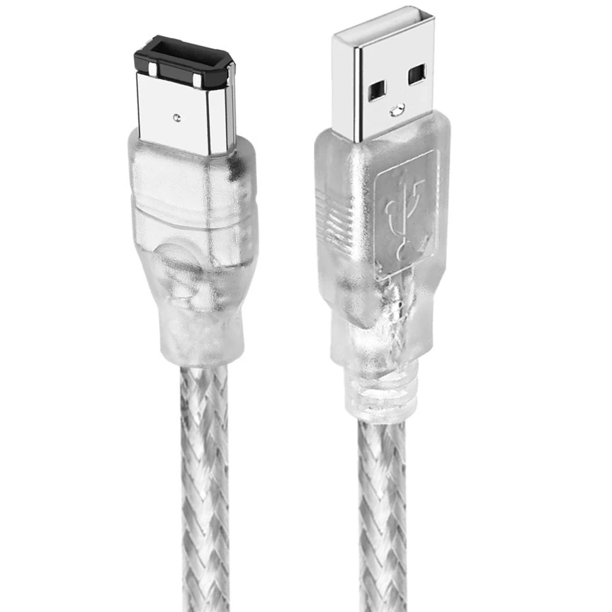 Firewire 1394 USB إلى 4Pin إلى 6Pin كابل بيانات IEEE 1394 كابل توصيل للكاميرا كاميرا الفيديو DV بطاقة اكتساب ملحقات الحبل