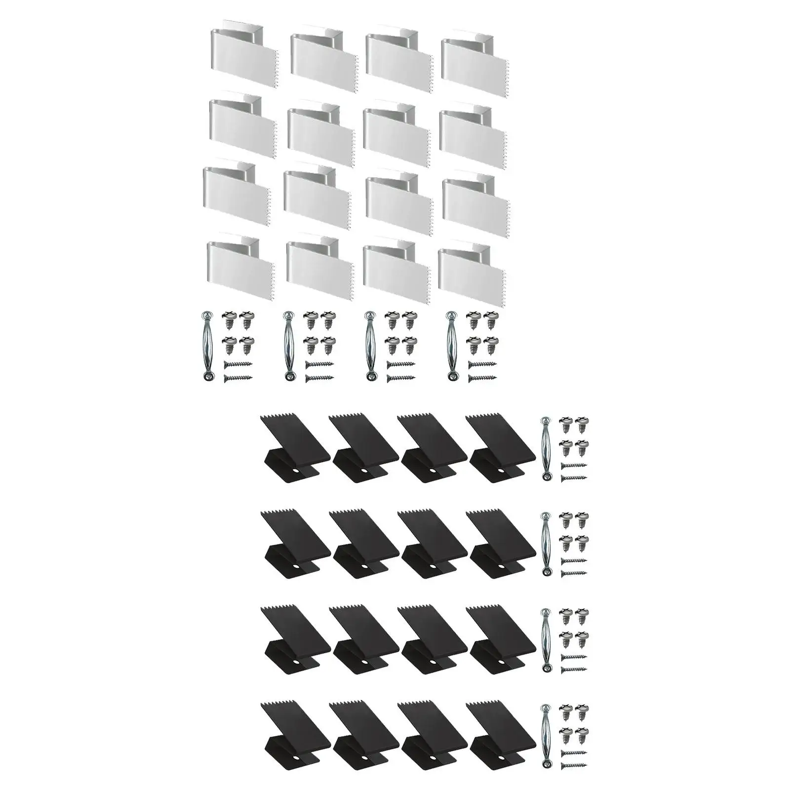 

16Pcs Window Clips Effective Fits 1/2 inch Thick Plywood Storm Window Clips for Brick Wood Stucco Window Exterior