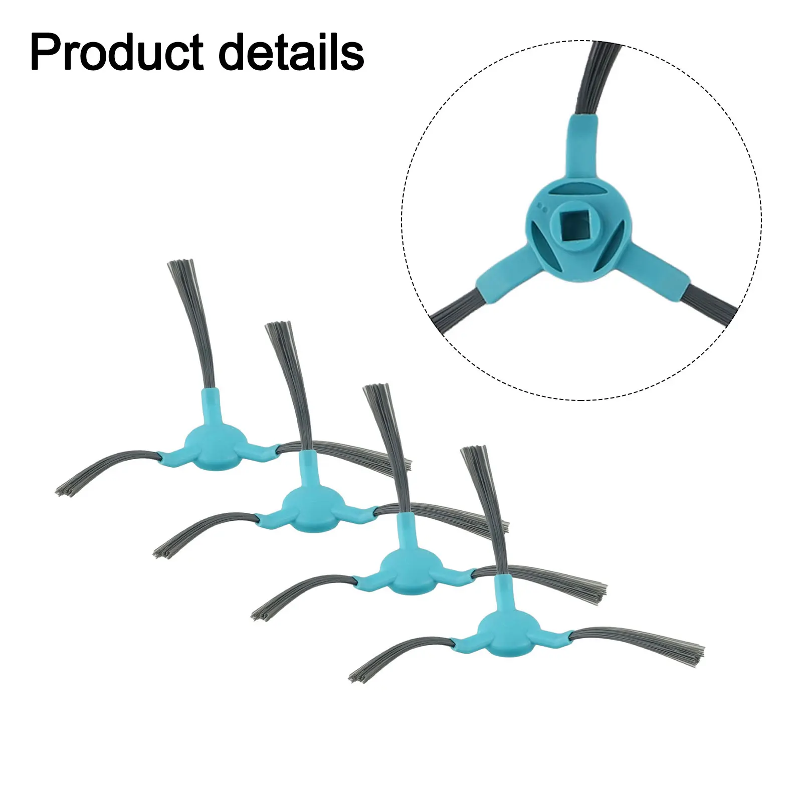 4/10 Packs Side Brushes Kit For Conga 2499 Home Advanced Sweeping Robot Replacement Edge Cleaning Accessories