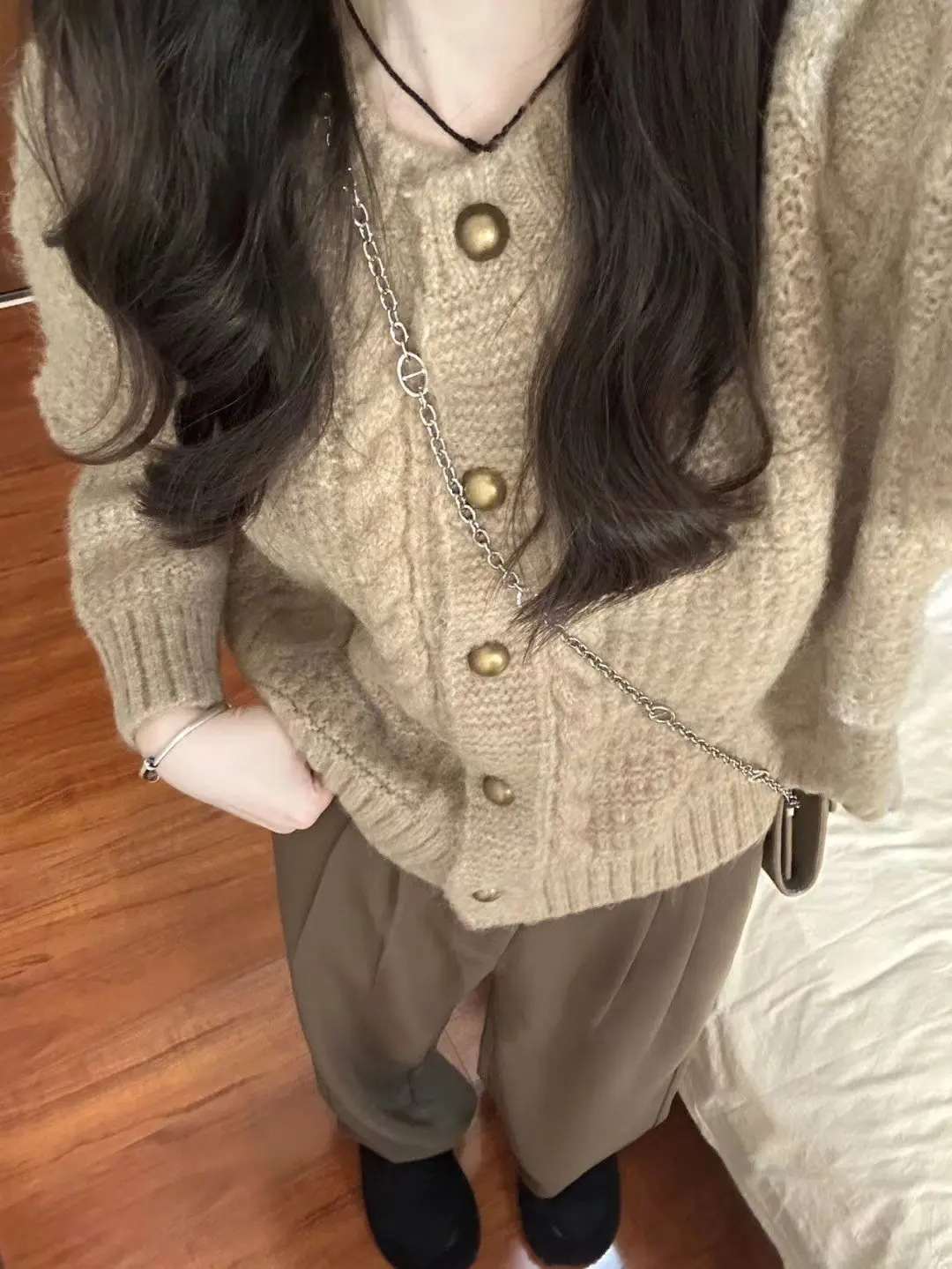 

Японский открытый кардиган в стиле ретро, свитер или вязаный джет, женская весенне-осенняя верхняя одежда молочного цвета для отдыха Faion