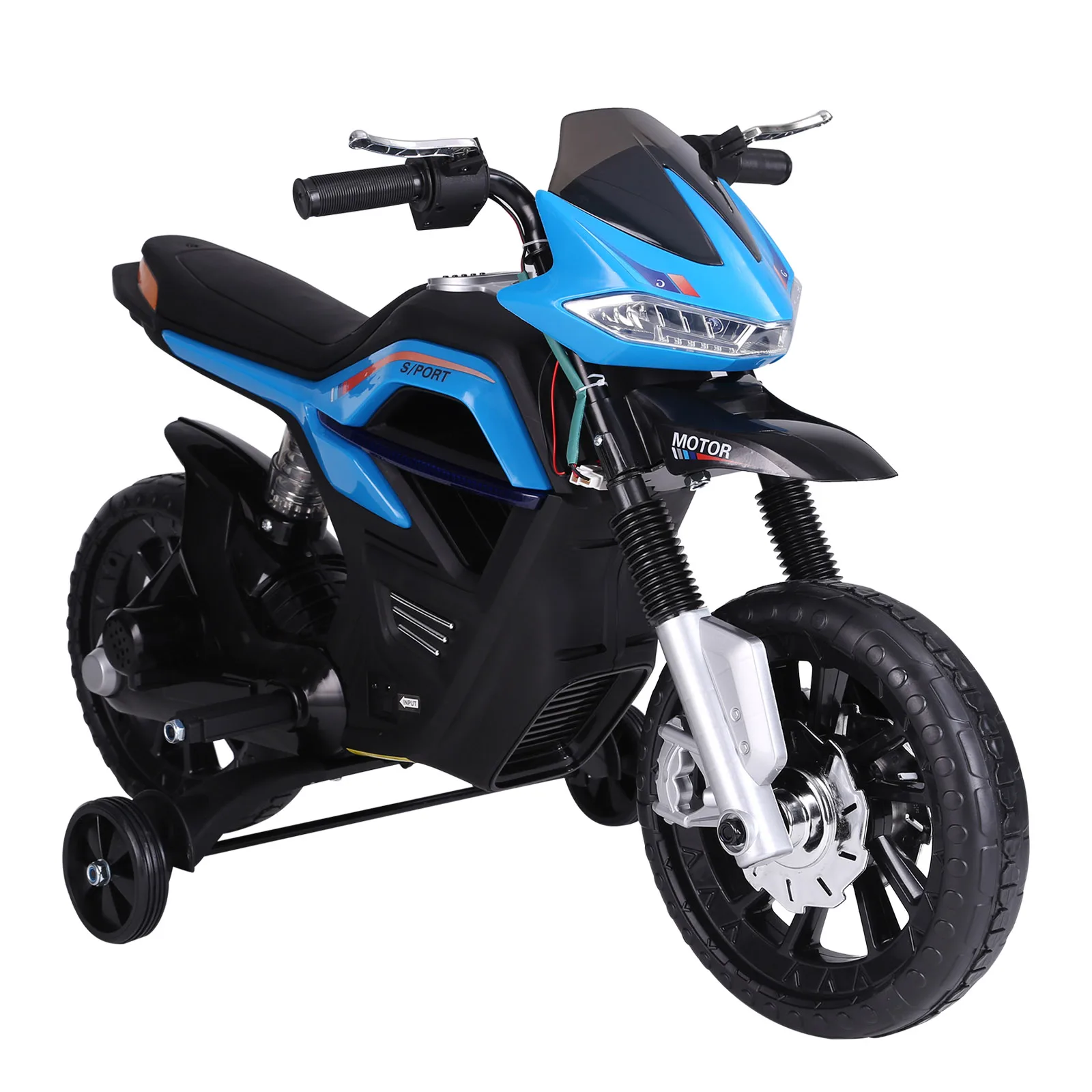 HOMCOM 6V battery children electric motorcycle children + 3 years old with lights music 30 kg