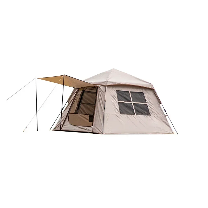 

Outdoor camping small hat tent, rainproof, windproof and sun-proof, quick-opening small tent