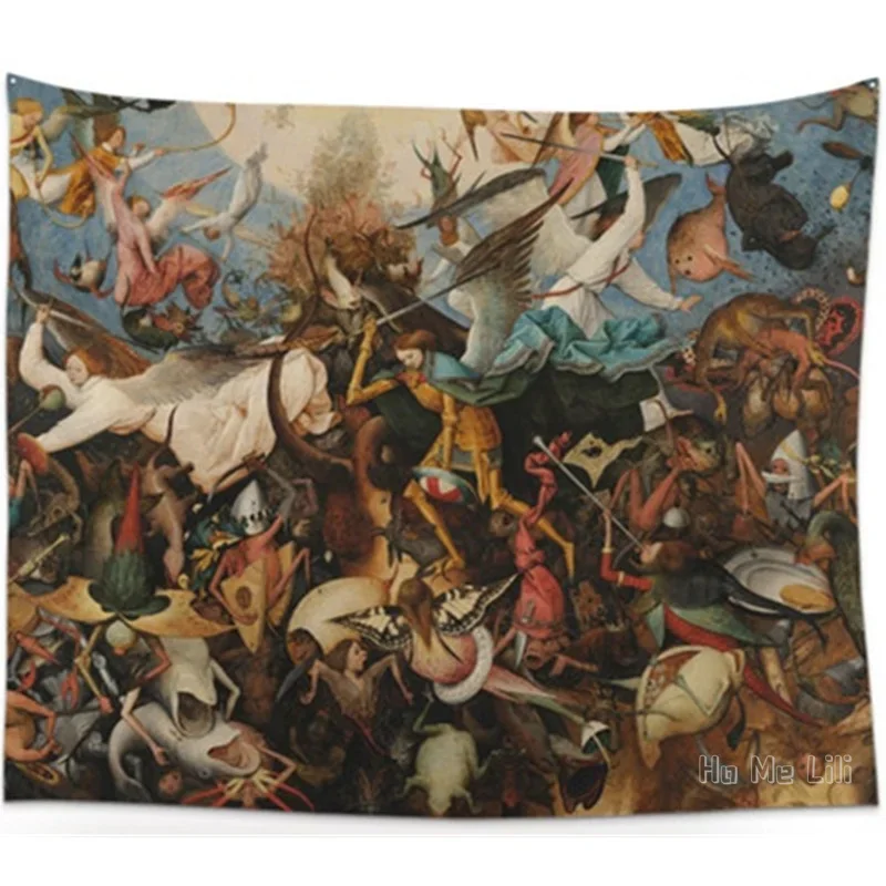 The Fall Of The Angels By Ho Me Lili Tapestry Wall Decoration Dutch Art Photo Backdrop Home Decor For Bedroom